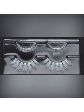 NIB Dolls Kill Darker Wavs 2 Pair Faux White Eyelashes Normal & Dramatic Length